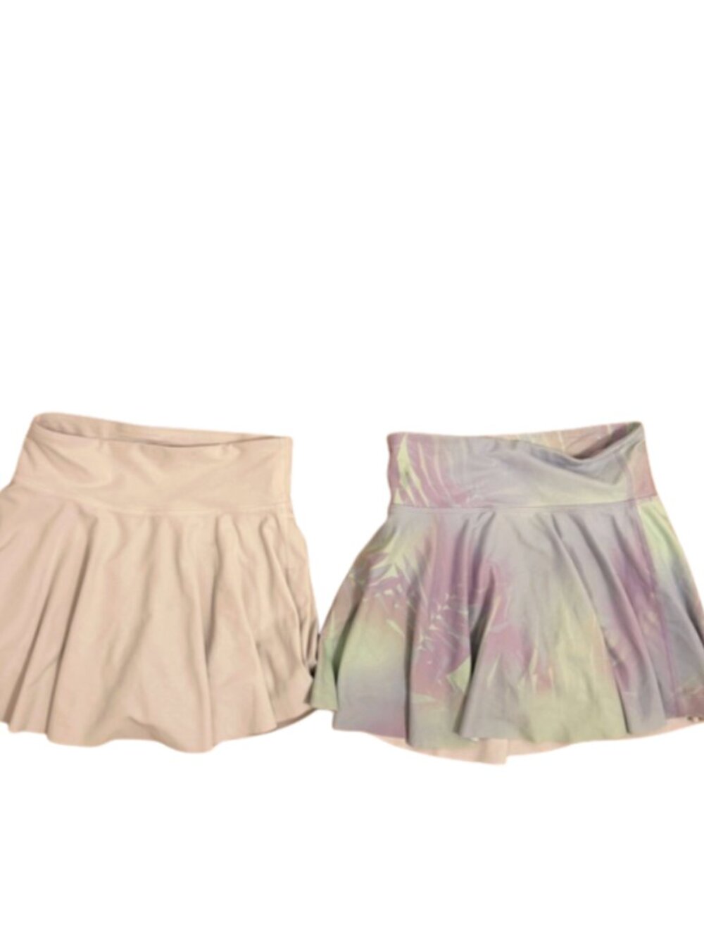 Girls / Tween White & Pastel Tie-Dye Skater Skirts